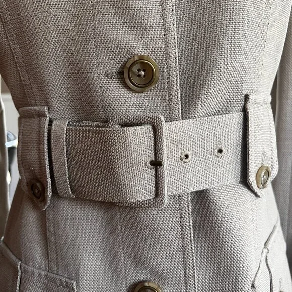 Rachel Zoe Blazer / Jacket Military Style Size 4 Tencel / Cotton - Picture 4 of 7